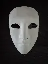MASQUE CHANVRE NOIR fabriqué à la main à venise (sur commande)